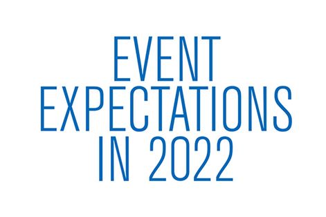 Event Expectations in 2022