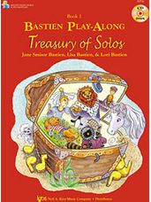 Bastien Play-Along: Treasury Of Solos Book 1 (Book/CD)