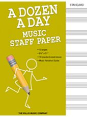 Dozen a Day - Music Staff Paper
