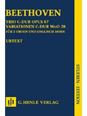 Trio In C Major Op. 87 Stsc Variations In C Major Woo28 For 2 Oboes And English Horn