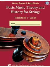 Basic Music Theory and History for Strings (Violin Workbook)